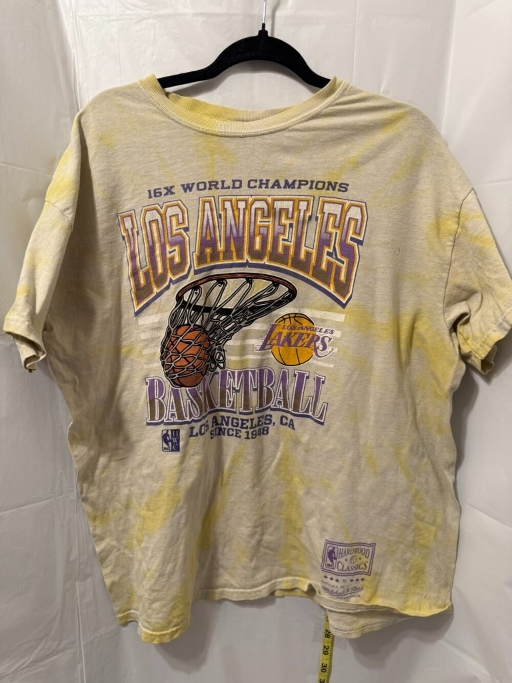 Mitchell & Ness Lakers Tie Dye Graphic Tee XL